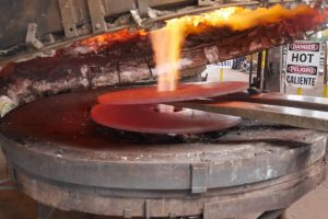 Forging our augers from steel at Champion Equipment