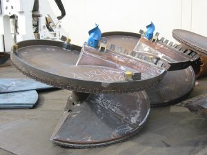 In-house fabricated dirt augers from Champion Equipment