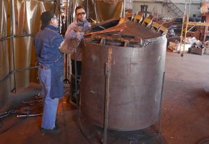 Fabrication of a coring bucket at Champion Equipment